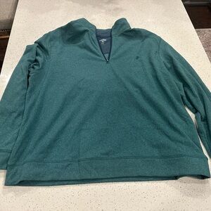 Izod Teal Quarter-Zip Pullover